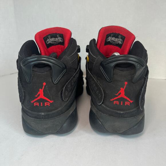 Nike Air Jordan 6 Rings Black Red Sulfur Basketball Shoes Men's Size 13 - Picture 7 of 11